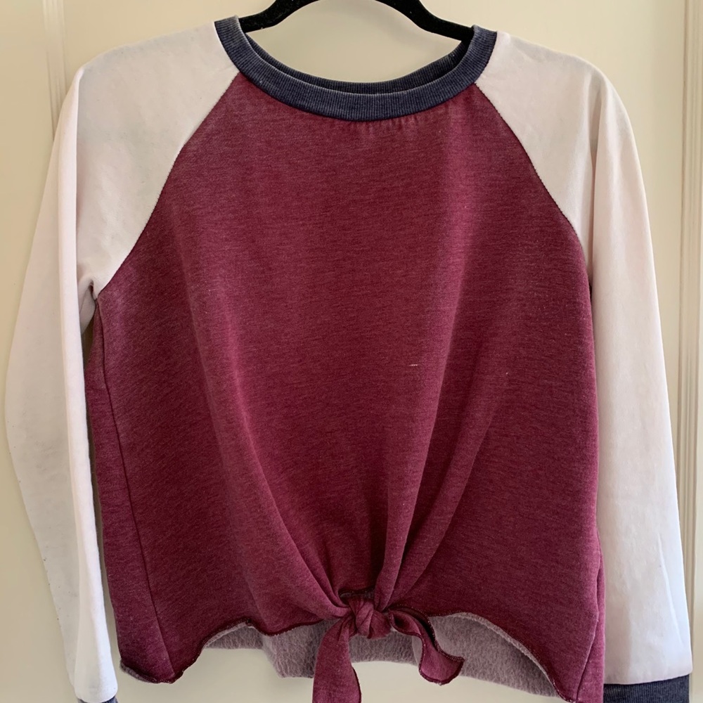Red, White, and Blue Sweater with Tie